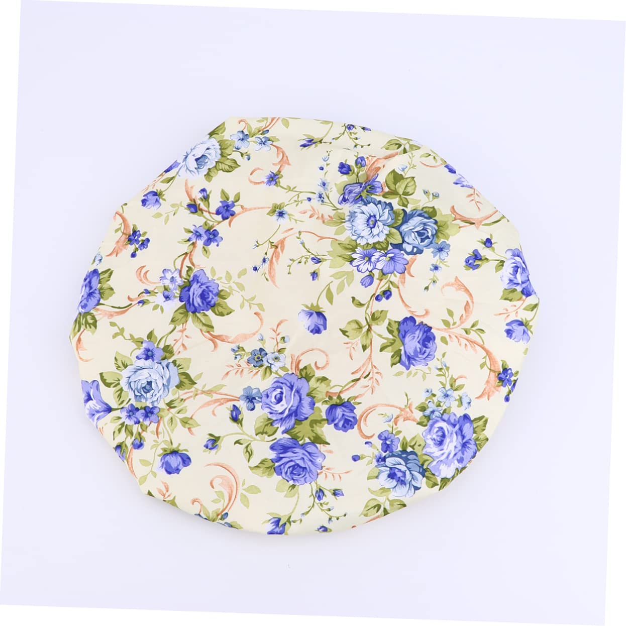 Healeved 9stücke Wasserdichte Duschhaube Mit Doppelter Schicht Stylische Badekappen Für Damen Und Mädchen Blume Rosa Blume Aprikose Aus Peva