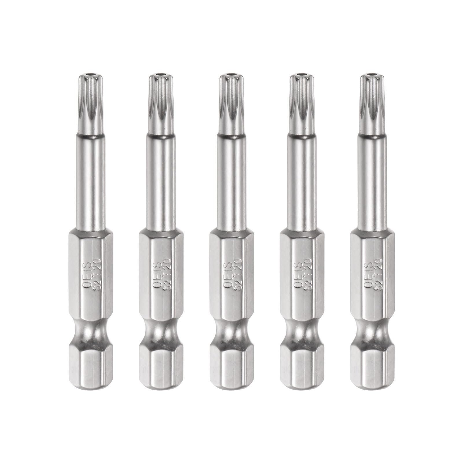 2 Stück T20 Torx-Bits, 100 Mm Lang, Magnetisch – S2-Stahl, 6,35 Mm Sechskant Für Akkuschrauber