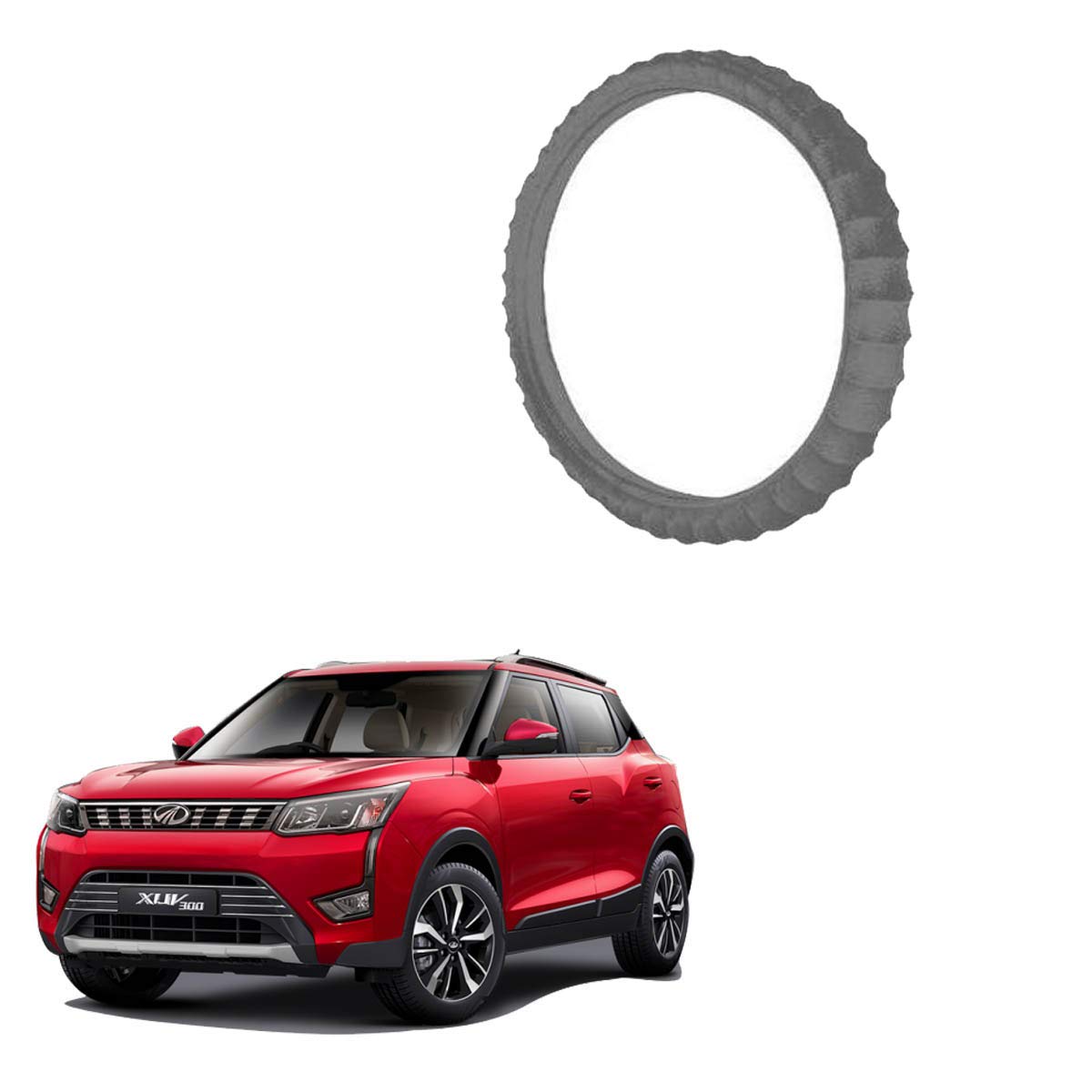 Kandid Leatherette Car Steering Wheel Cover for Mahindra XUV300