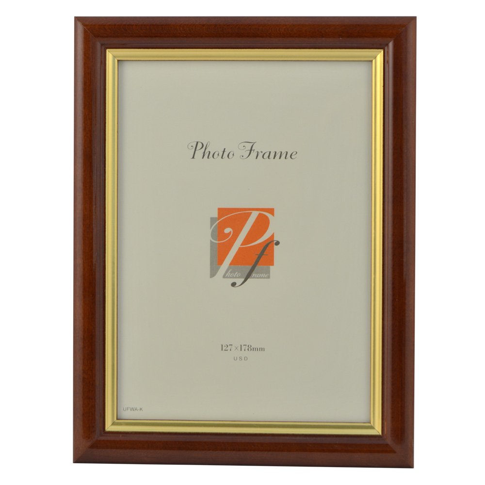 ??????? Photo Frame, Glossy Frame, Cabinet (K) Size, UFWA-K#12, Brown