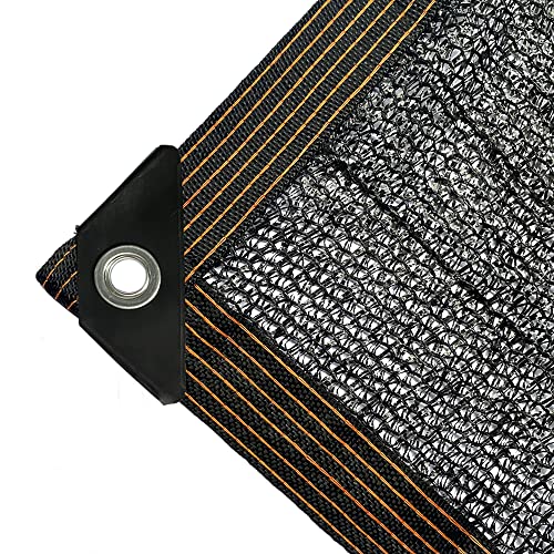image for winemana 50% Black Shade Cloth, 20x 20 FT Durable Mesh Tarp with Gromm
