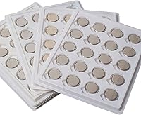 Vista 1 de 100 pilas CR2032 de 3 V, batería de litio de iones de litio CR2032 de 3 V, celda de botón de moneda para velas LED de té, juguetes de automóvil
