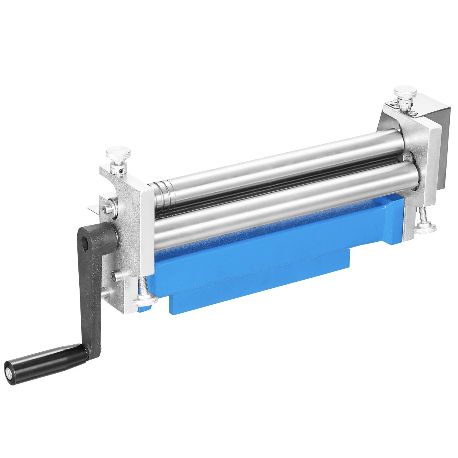 VEVOR Dobladora de Rollos 320mm Máquina Dobladora de Chapa 30mm Calibre 20 con 2 Rodillos Extraíbles Máquina Laminadora para Chapa de Acero con Bajo Contenido de Carbono, Cobre, Aleación de Aluminio