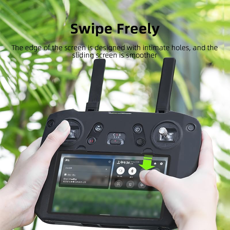 Miniatura 6 de BTG Funda protectora de silicona Funda antiarañazos para DJI Mavic 3 Classic RC Pro Accesorios de control remoto (negro)