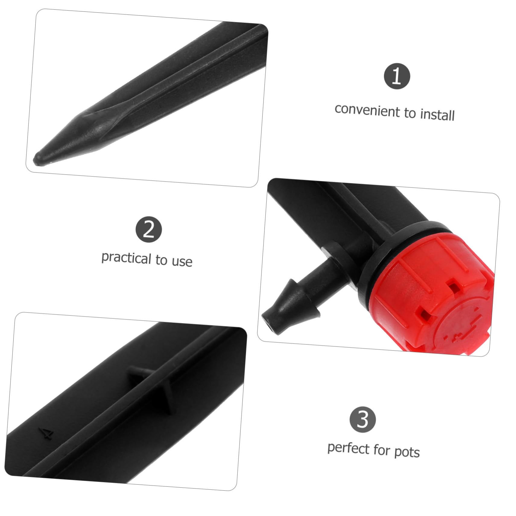 VICASKY 1Set Drip Irrigation Emitters Water Flow Control for Gardens Flower Beds Pots and Nurseries Cost Watering