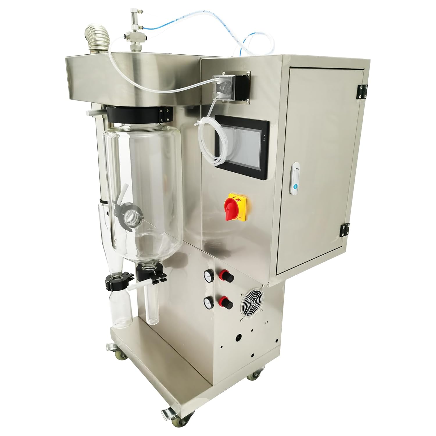 Lab Mini Spray Dryer Liquid Drying Machine Stainless Steel Spray Dryer for Thermosensitive Material 2000mL/H Evaporation Water Volume 220V 3000W 1PH