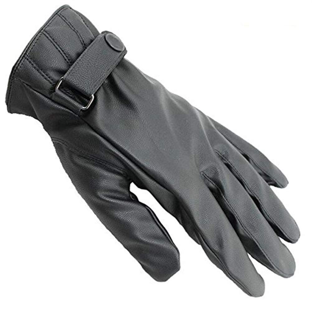Unisex-Adult Rękawiczki Męskie Z Ekranem Dotykowym Zimowe Ciepłe Rękawiczki Sportowe Outdoor Nowoczesne Casual Faux Leather Material Rękawiczki Męskie 2 Pary/1/One Size