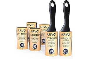 Quick-Clean ARVO Lint Roller For Swift Laundry Lint & Pet Hair Removal