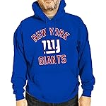 Team Fan Apparel NFL Gameday Adult Hooded Sweatshirt, Pro Football Fleece Hoodie Pullover Sweatshirt (New York Giants - Royal, X-Large)
