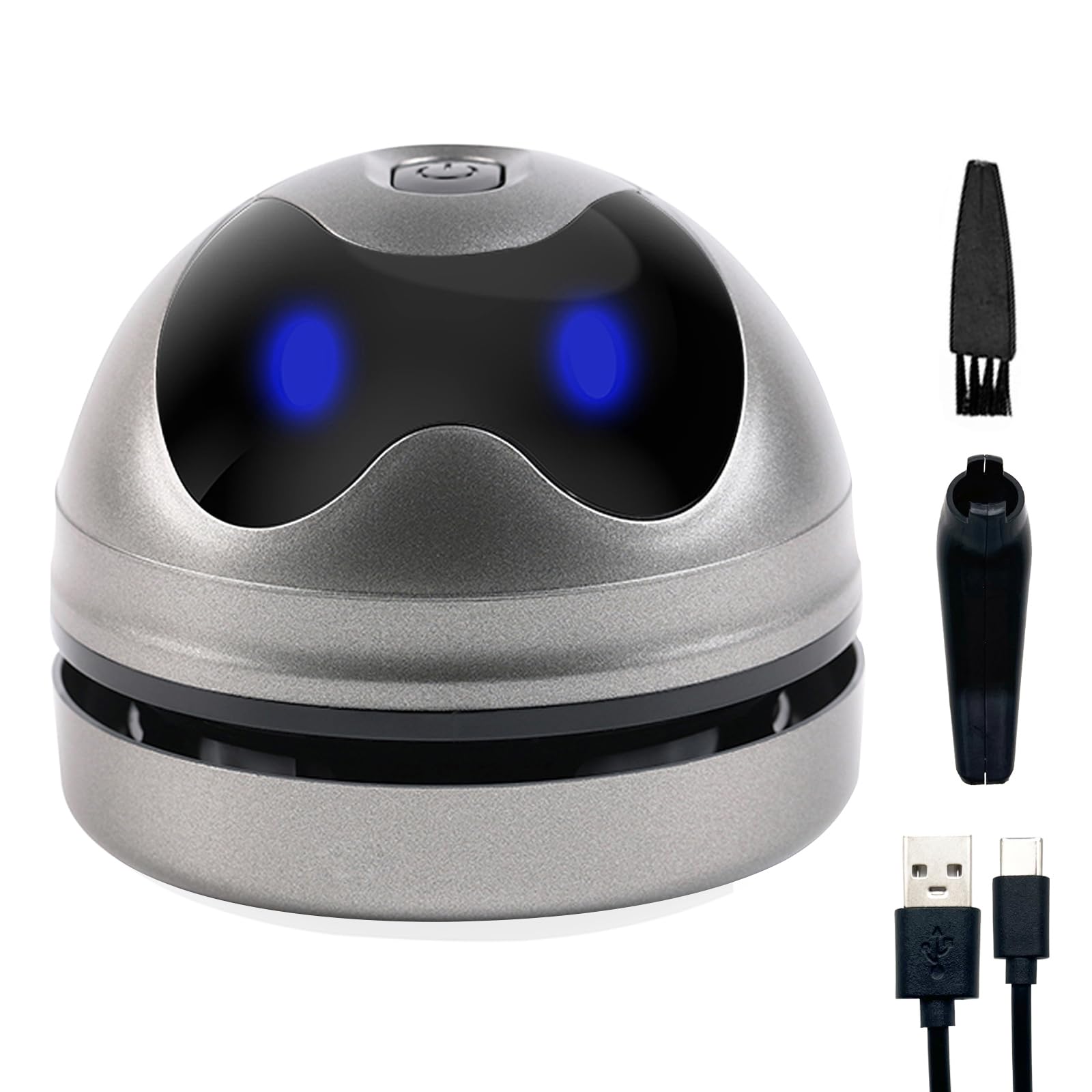 Mini aspiradora de escritorio portátil para migas, mesa de escritorio, barredora USB para limpiar borrador, migas, semillas, pelos de mascotas, escamas, teclado de computadora