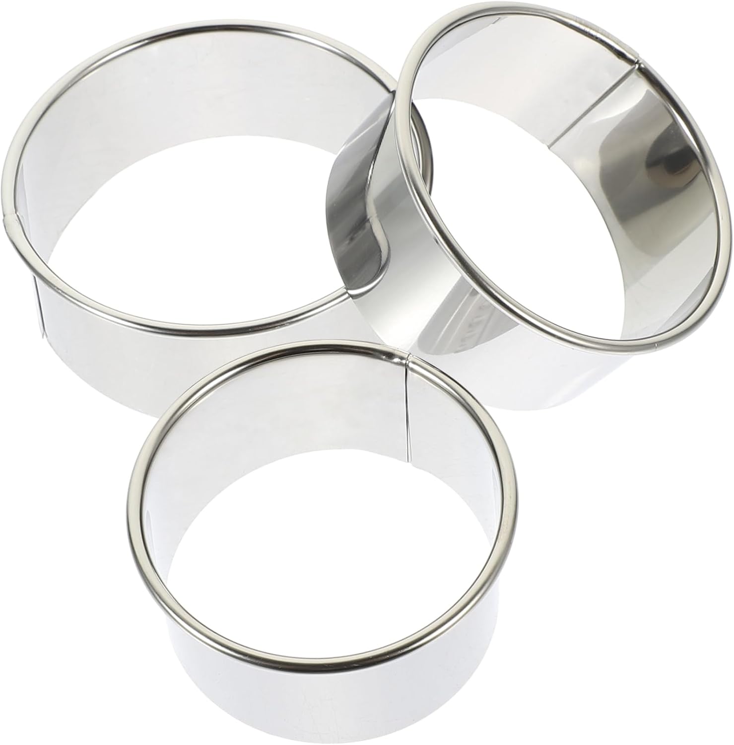 1 Set Dumpling Wrapper Mold Set Stainless Steel Dough Cutter for Round Dumpling Covers for Home Kitchen and Restaurant Use