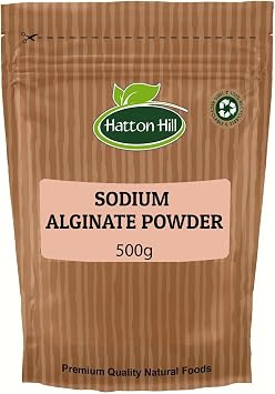 Hatton Hill Sodium Alginate Powder 500g for Spherification and Molecular Gastronomy