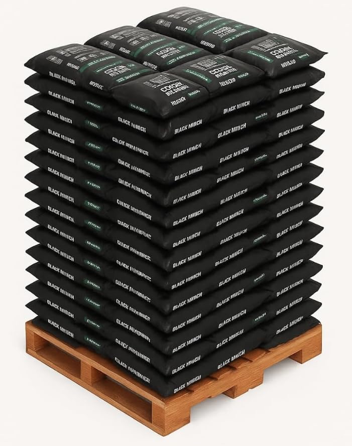 Lot of 6 Bags Total 9 Cu. Ft. Premium Black Mulch. Delivered to ur Door Free Same Day Shipping. Select...