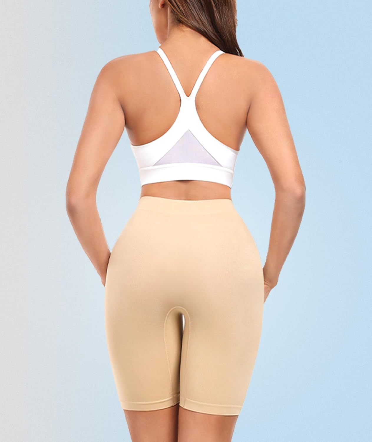 4 Pack Slip Shorts for Under Dress Women Seamless Boyshorts Panties Anti Chafing Shorts - Image 5