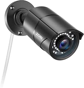 ZOSI H.265+2MP Security POE Camera, 1920x1080, 120ft Night Vision, 3.6mm Lens, IP67 Weatherproof Indoor Outdoor IP Camera 1080p (Only work with ZOSI PoE NVR,Model: 1AR-08EM-00/10/20-US) asin的图片