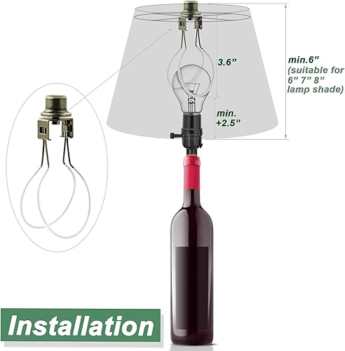 Miniatura 6 de Adaptador de clip para bombilla de lámpara, soporte para pantalla de lámpara incluye remate y niveladores de pantalla para mantener la pantalla de
