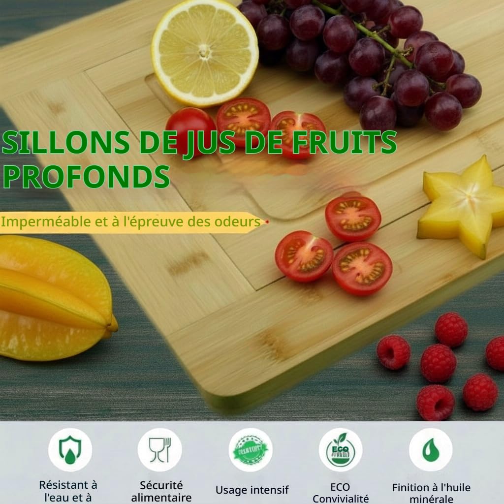 Planche à découper pour évier de cuisine – Planche à découper extensible pour évier avec bac d'égouttement, planche à découper en bambou, planche à découper extra large, planche à découper montée sur