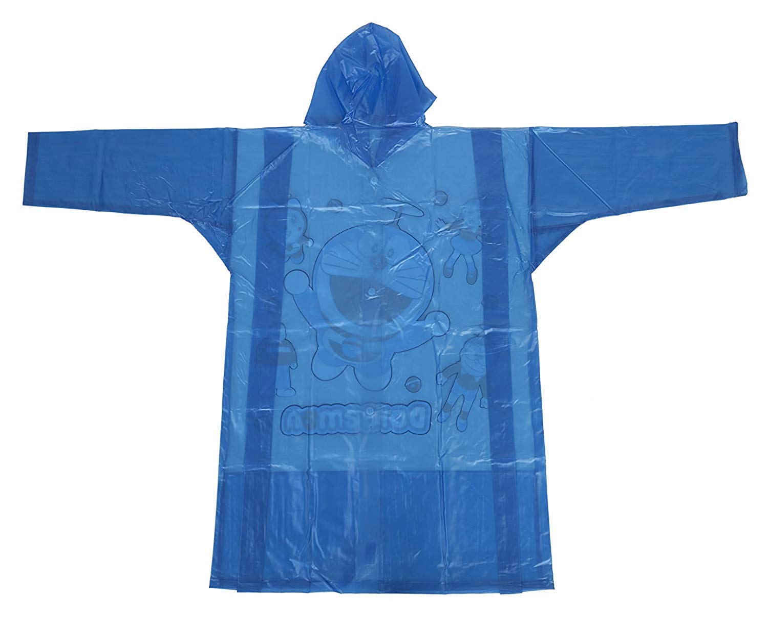 Niue Kids Boy's and Girl's PVC Printed Doraemon Raincoat (Blue,10-11 Years) 1