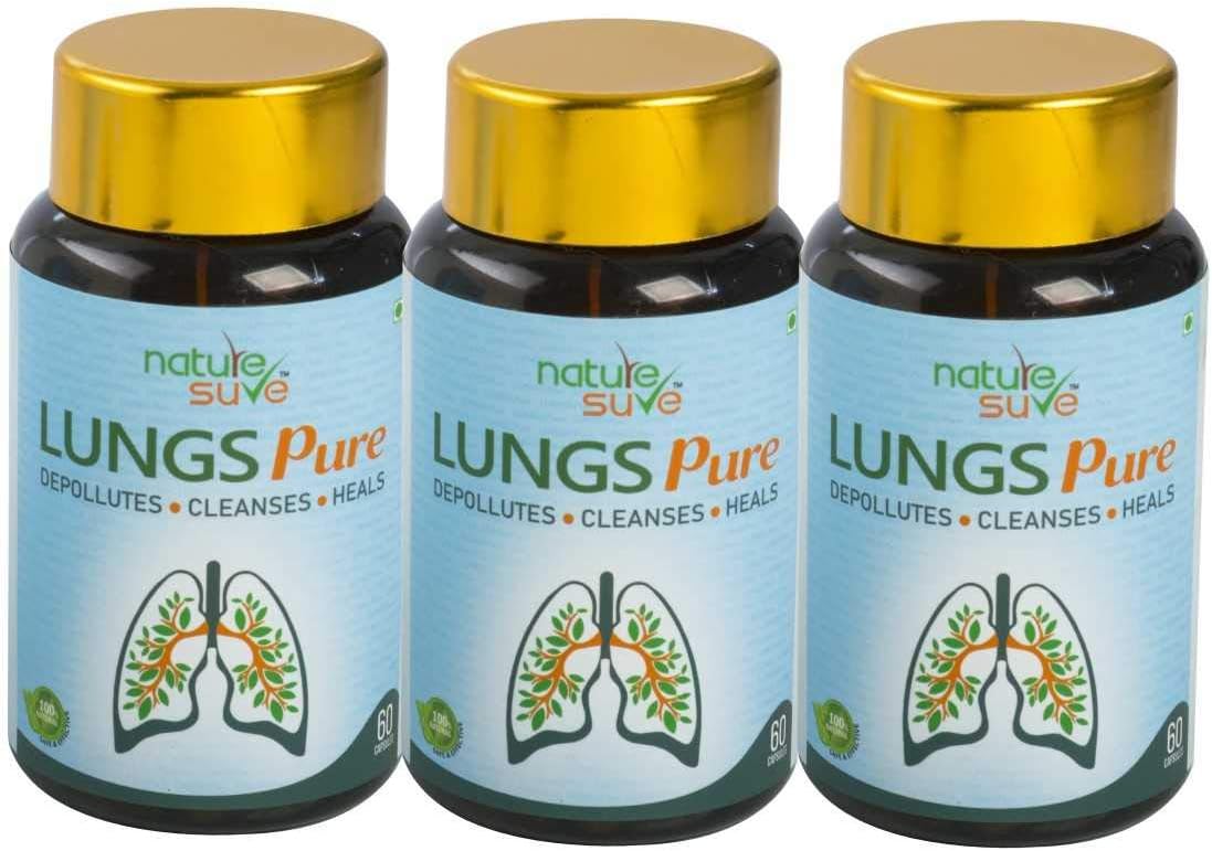 Nature Sure Lungs Pure Capsules for Men & Women – 3 Packs (3x60 Capsules)
