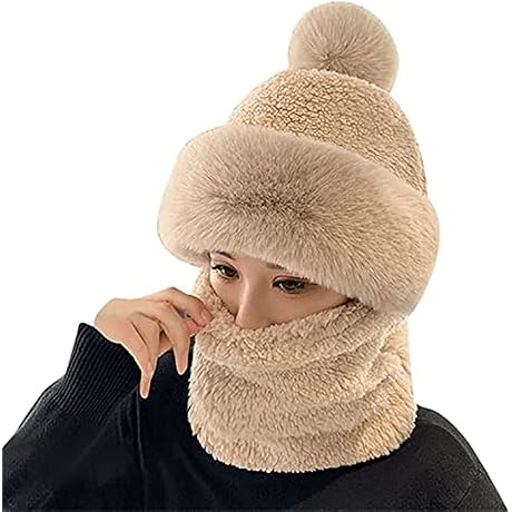 Winter Women's Cycling Windproof Hooded Hat with Integrated Scarf: The Ultimate Outdoor...