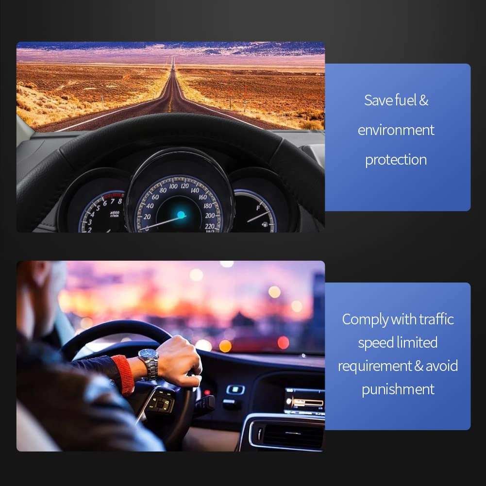 Easyguard ECC001 Kit de système de régulateur de Vitesse Universel électrique limiteur de contrôle de Vitesse de Voiture adapté aux Voitures DC12V avec accélérateur électrique à 6 Fils