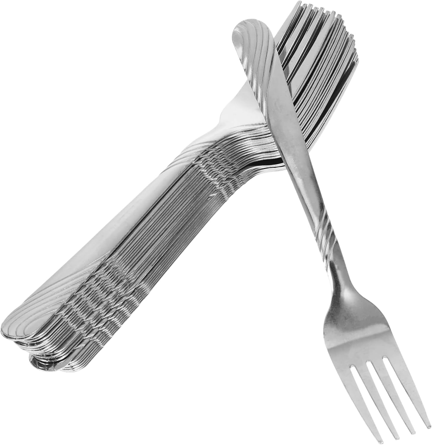 24pcs Stainless Steel Dessert Forks Ergonomic Handle Multi-use Fruit Forks for Parties and Special Occasions Easy to Clean Stylish Design for Appetizers and Cakes