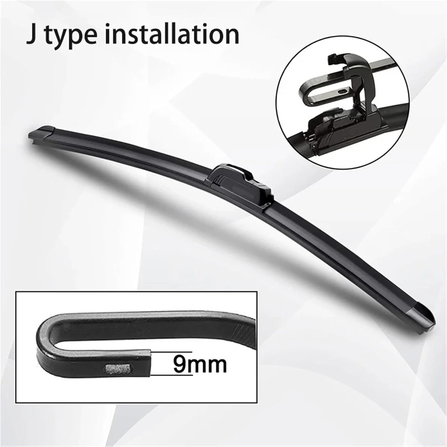 Car Windshield Wipers For Mazda For 2010-2013 Car Wiper U-Type Soft Rubber Boneless Wiper Hd Quiet Durable Automotive Wiper 24"+19" Wipers Set