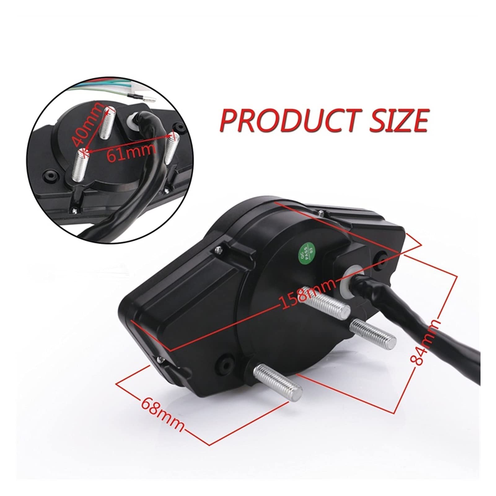 Amazon.co.jp: オートバイ LCD.デジタルスピードメータータコメータ