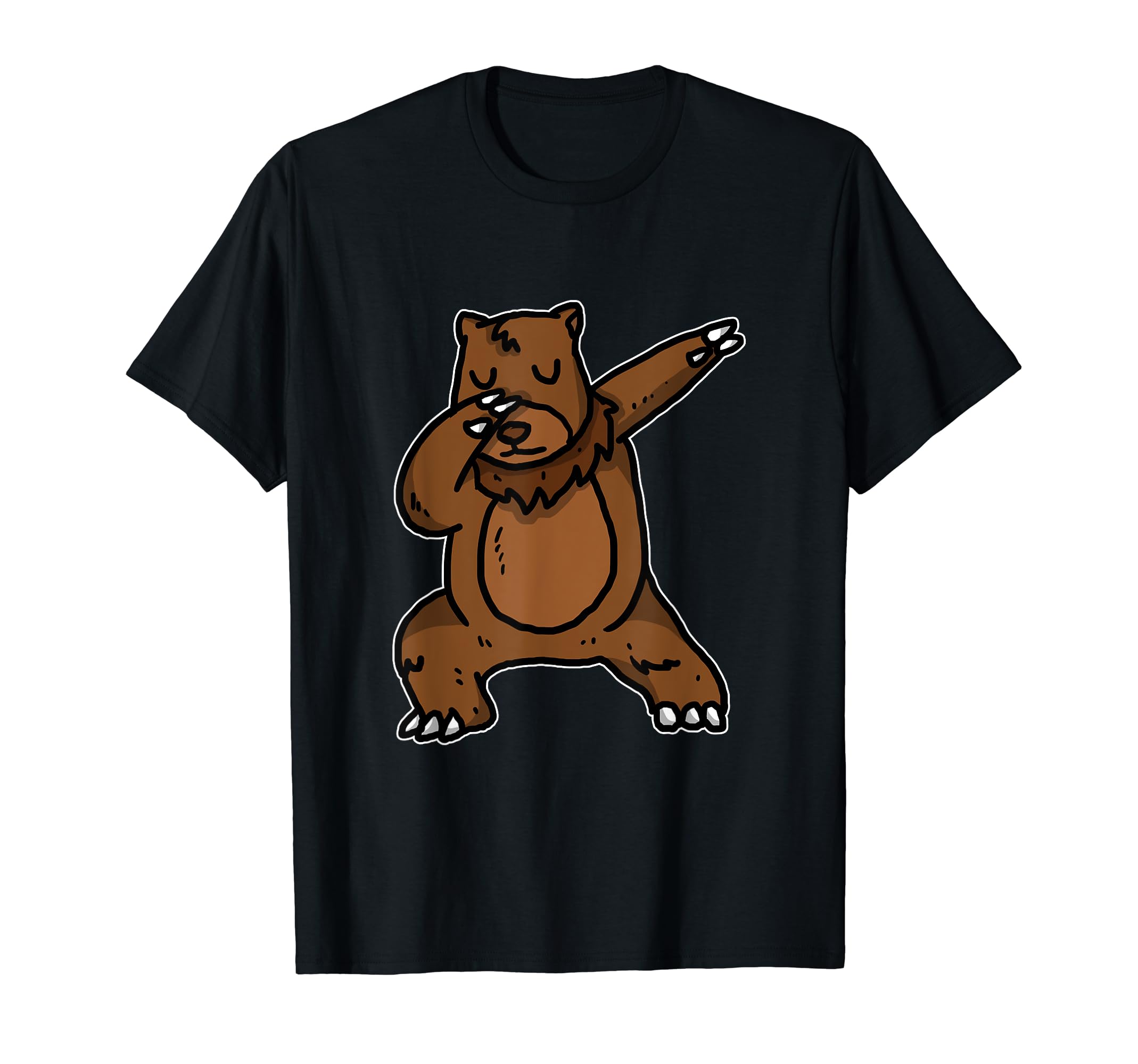 Witziges Bär Kostüm Für Jungen Und MädchenFunny Dabbing Bear Gift Brown Bear Dab Dance T-Shirt