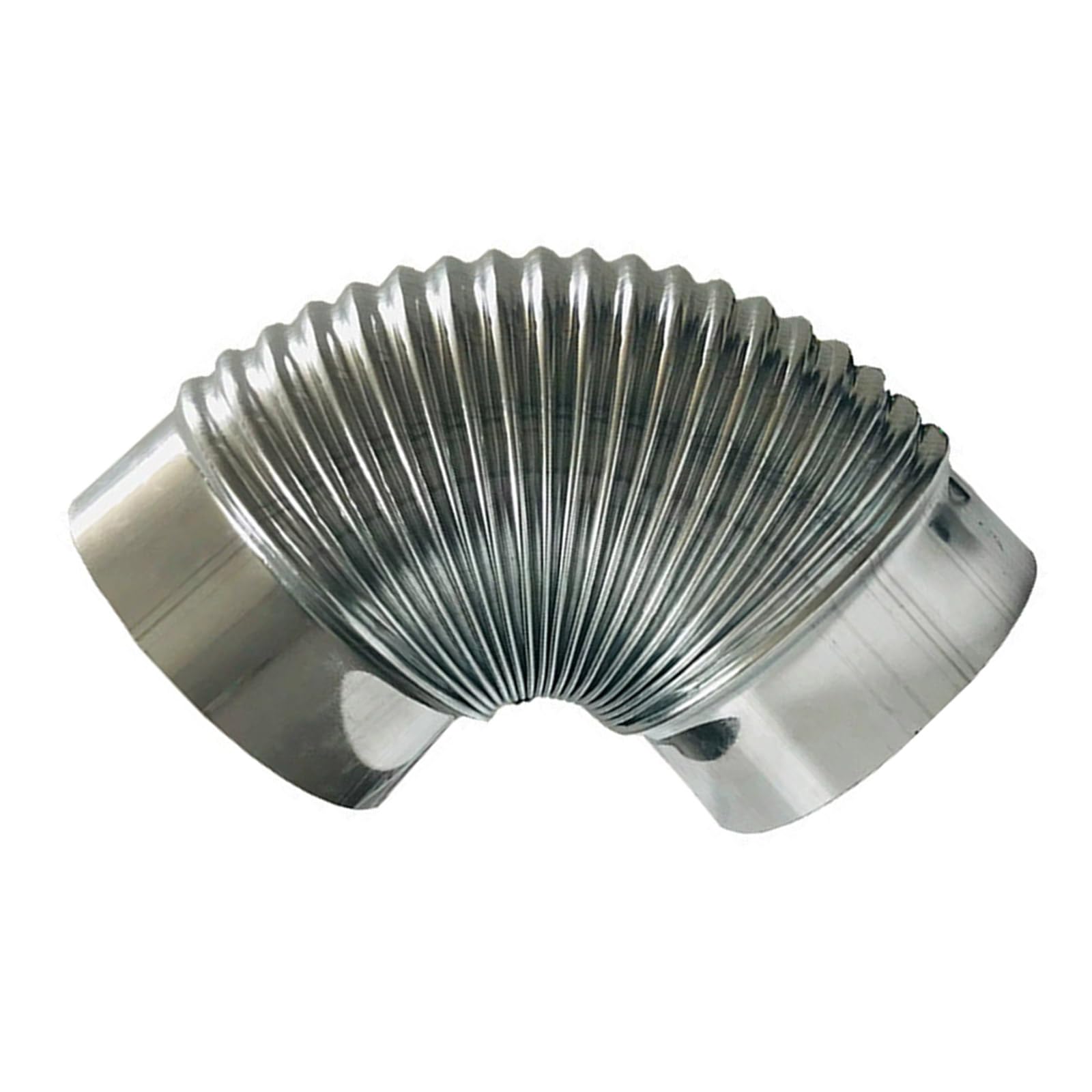 Limtula 100Mm Stainless Steel Flue Extension Elbow Chimney Easy Installation Vent Quick Setup Smoked Pipe Connector Stainless Steel Stove Pipe