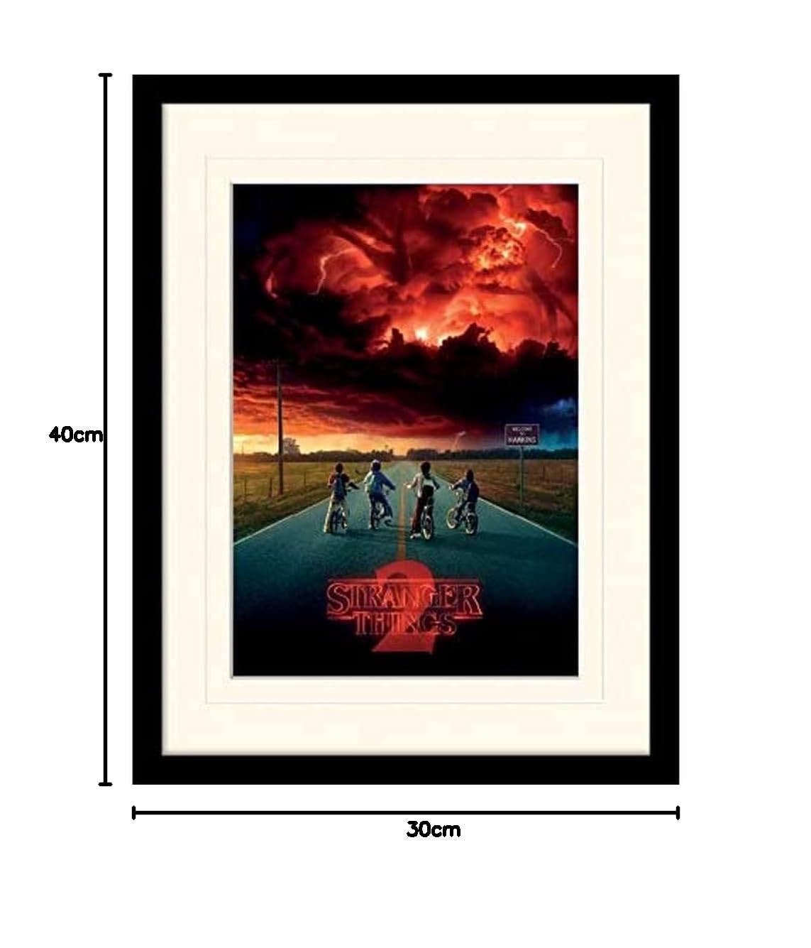 Poster Stranger Things Impermeabile Da Parete - Stampa D'arte 30x45 Cm, Resistente A Umidità E Sbiadimento, Facile Installazione