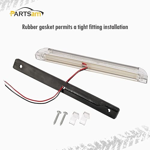Miniatura 5 de Partsam 2 tiras de luces LED blancas de 8 pulgadas, 30 luces LED para barco, barra de luces exteriores e interiores selladas de 8 pulgadas para