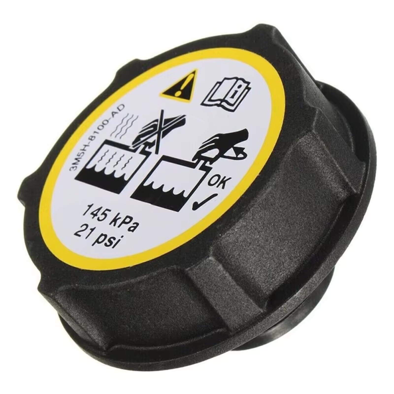 Tapón del depósito de refrigerante para Focus MK2 2004 2005 2006 2007 2008-2012 DG93-8101-AA Tapa del depósito de expansión del refrigerante del radiador del Coche