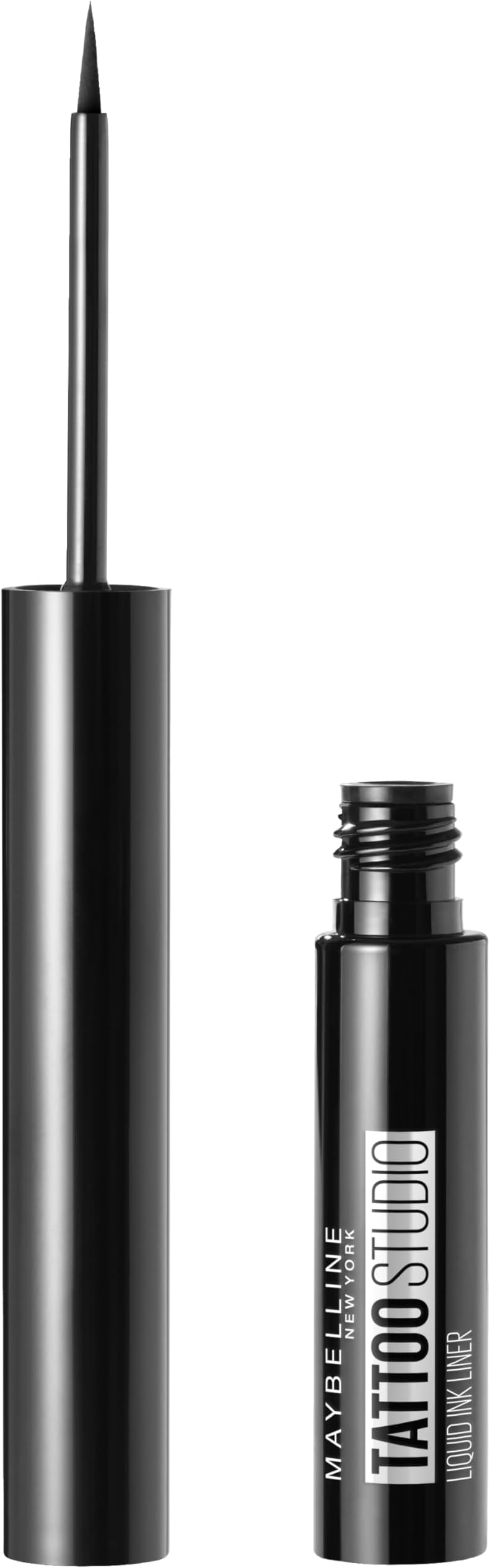 Maybelline New York TattooStudio Liquid Ink Eyeliner, Ink Black, 0.08 fl. oz.