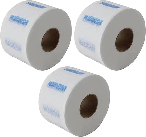 5 rollos desechables de papel de peluquero para el cuello, papel elástico profesional, protector de banda para el cuello, herramienta de accesorios