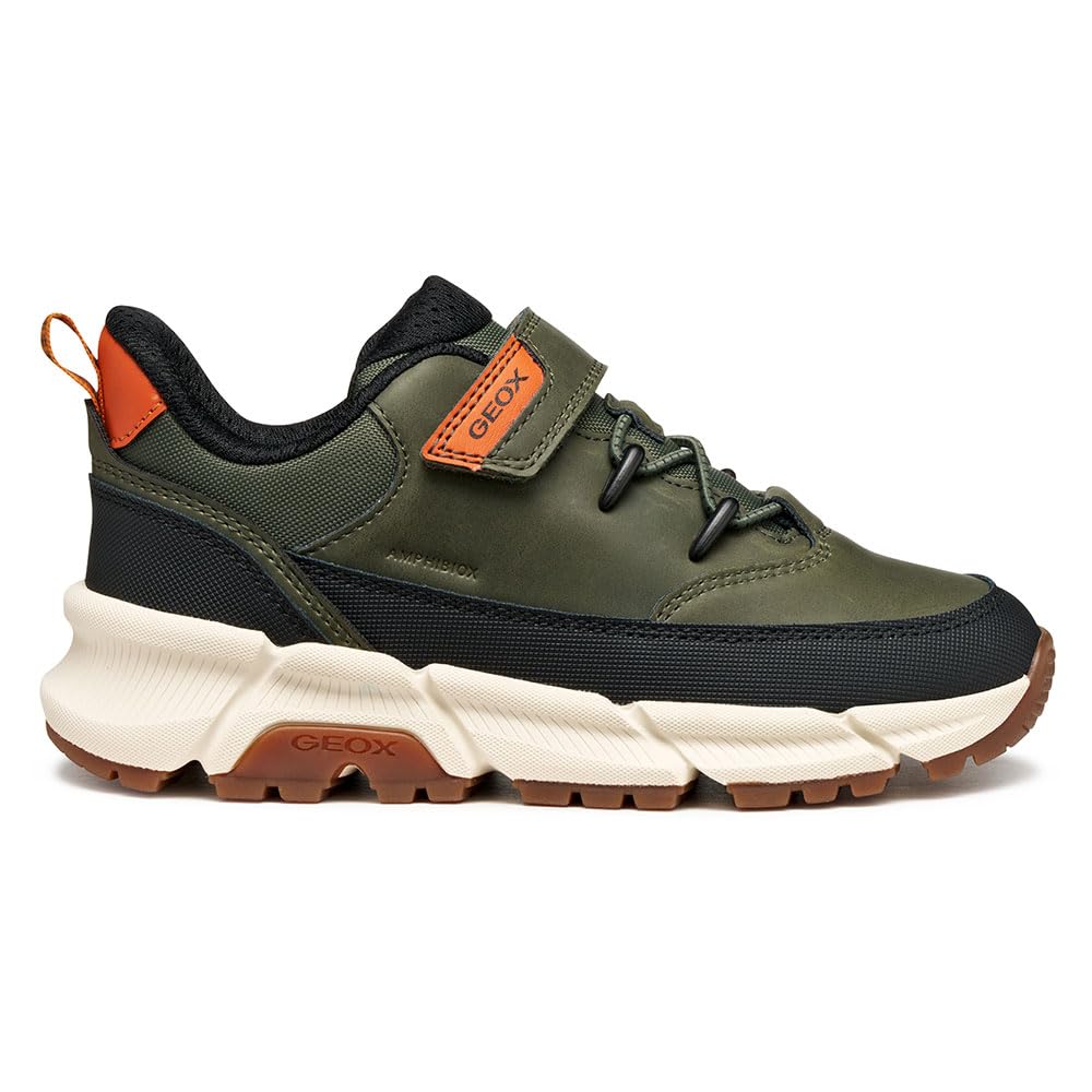 Geox J FLEXYPER Plus BOY Sneaker, Military, 1.5 UK