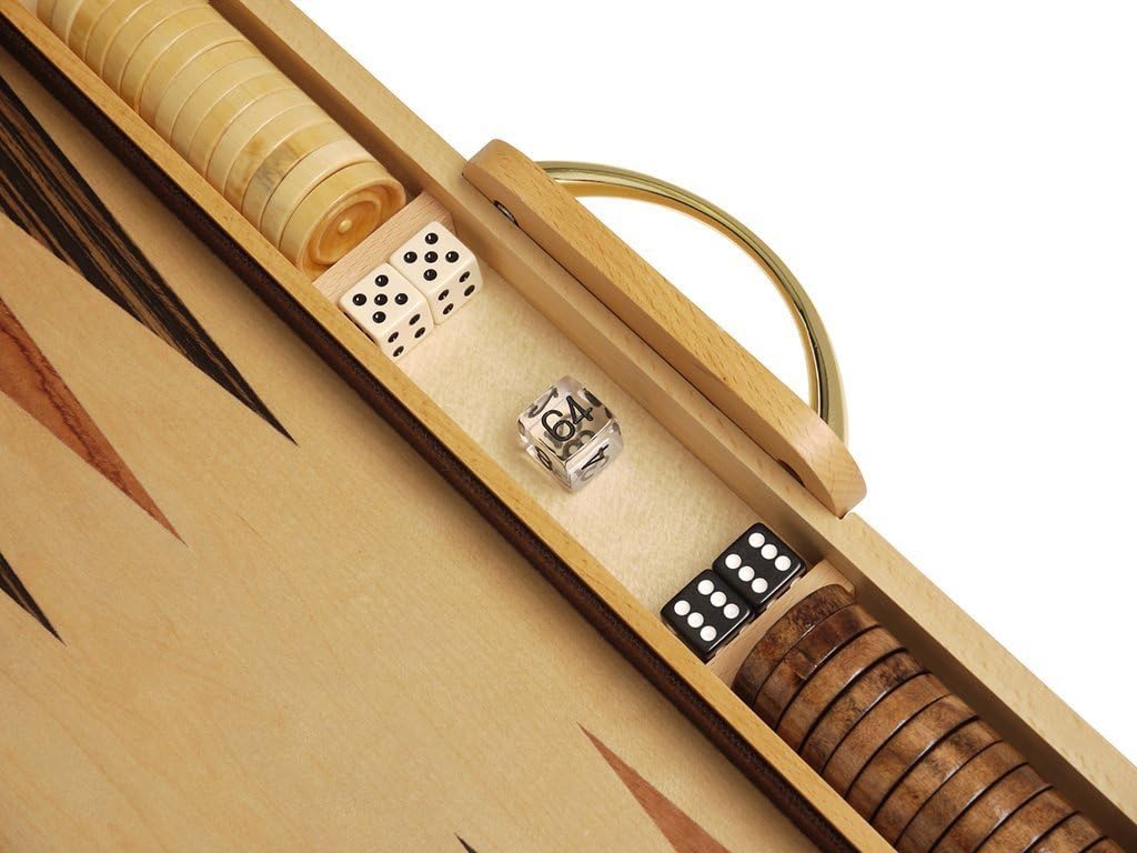 18" Classic Wood Backgammon Set - Burlwood