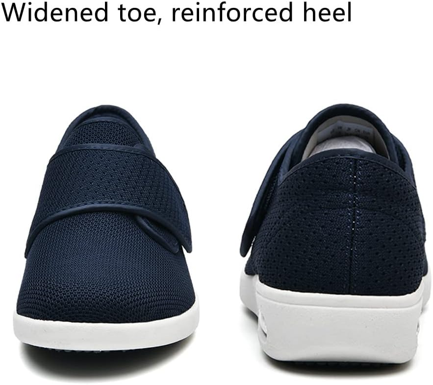 Women's Diabetic Shoes Wide Width Edema Shoes Breathable Memory Foam Lightweight Walking Sneakers for Elderly Swollen Feet - Image 6