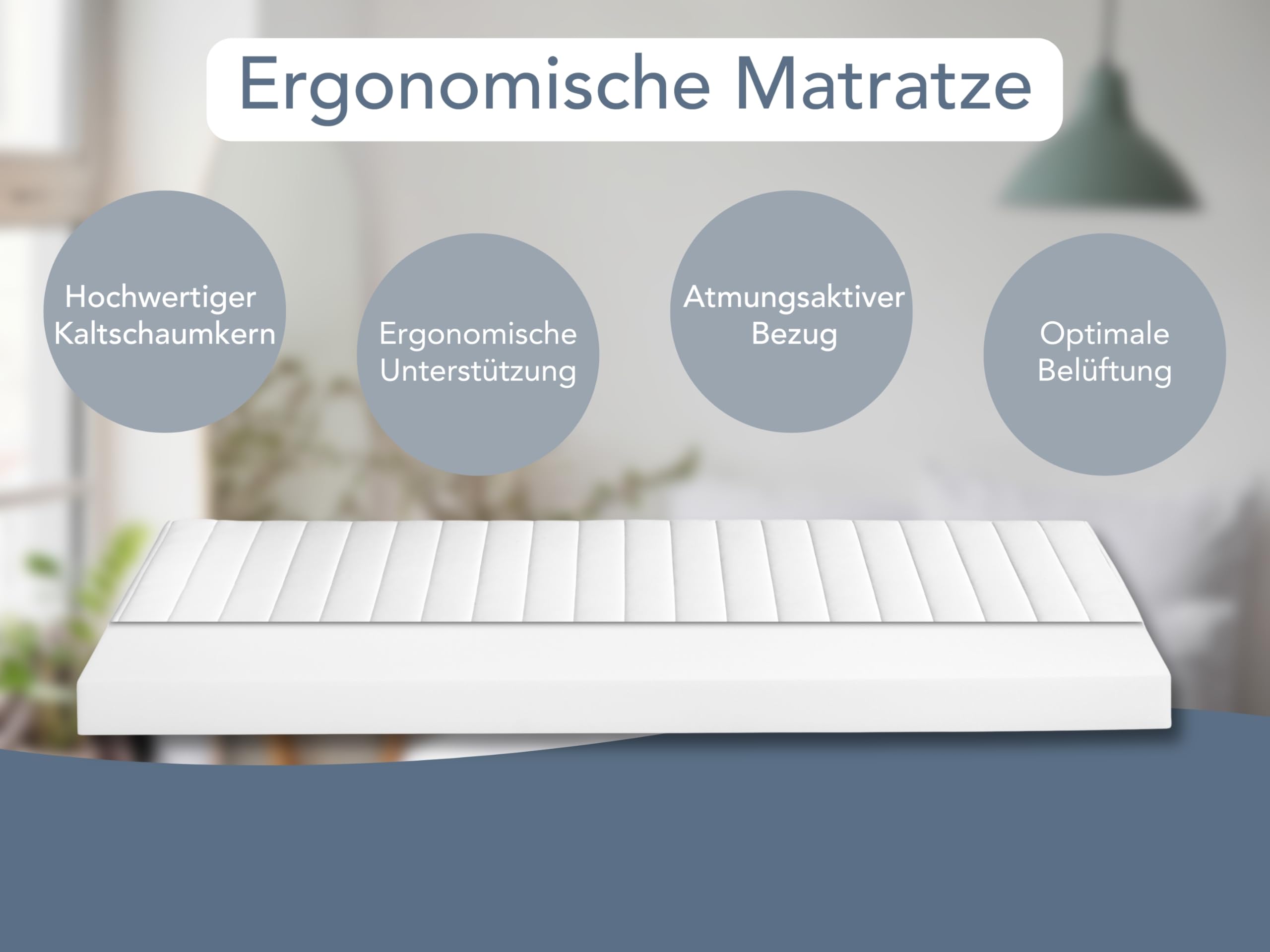 XDREAM Pure 7-Zonen Matratze 180x200 cm | H3 (Härtegrad 3) weich | Ergonomische Kaltschaummatratze | Hypoallergen & Antibakteriell | Bezug abnehmbar & waschbar | Öko-TEX® | (11cm, 180 x 200 cm)
