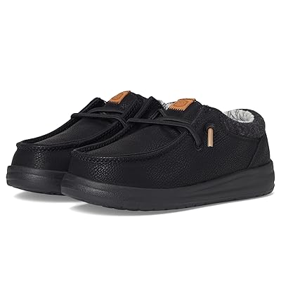 Hey Dude Kids Paul Classic (Toddler) Boys Shoes Black/Black