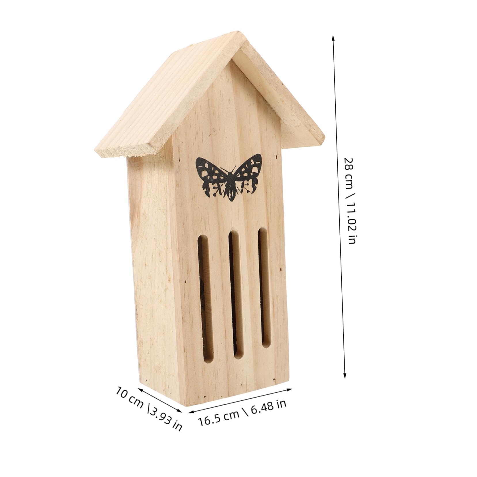 Toddmomy 2stücke Hängendes Schmetterlingshaus Aus Holz Robustes Insektenhotel Für Garten Und Balkon Langlebig Und Einladend Für Schmetterlinge Und Andere Insekten Installieren Für