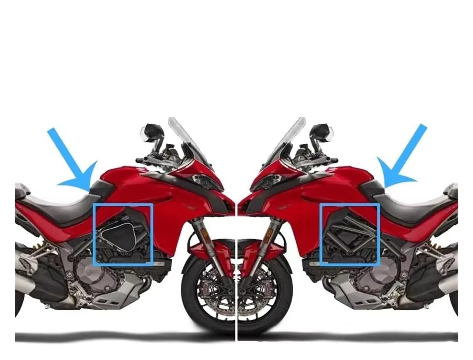 Moto Paraurti Borsa per Ducati per Multistrada 1200 Borsa per Attrezzi per La Riparazione di Moto Paraurti Telaio Pacchetto Cassetta degli Bagaglio Sella
