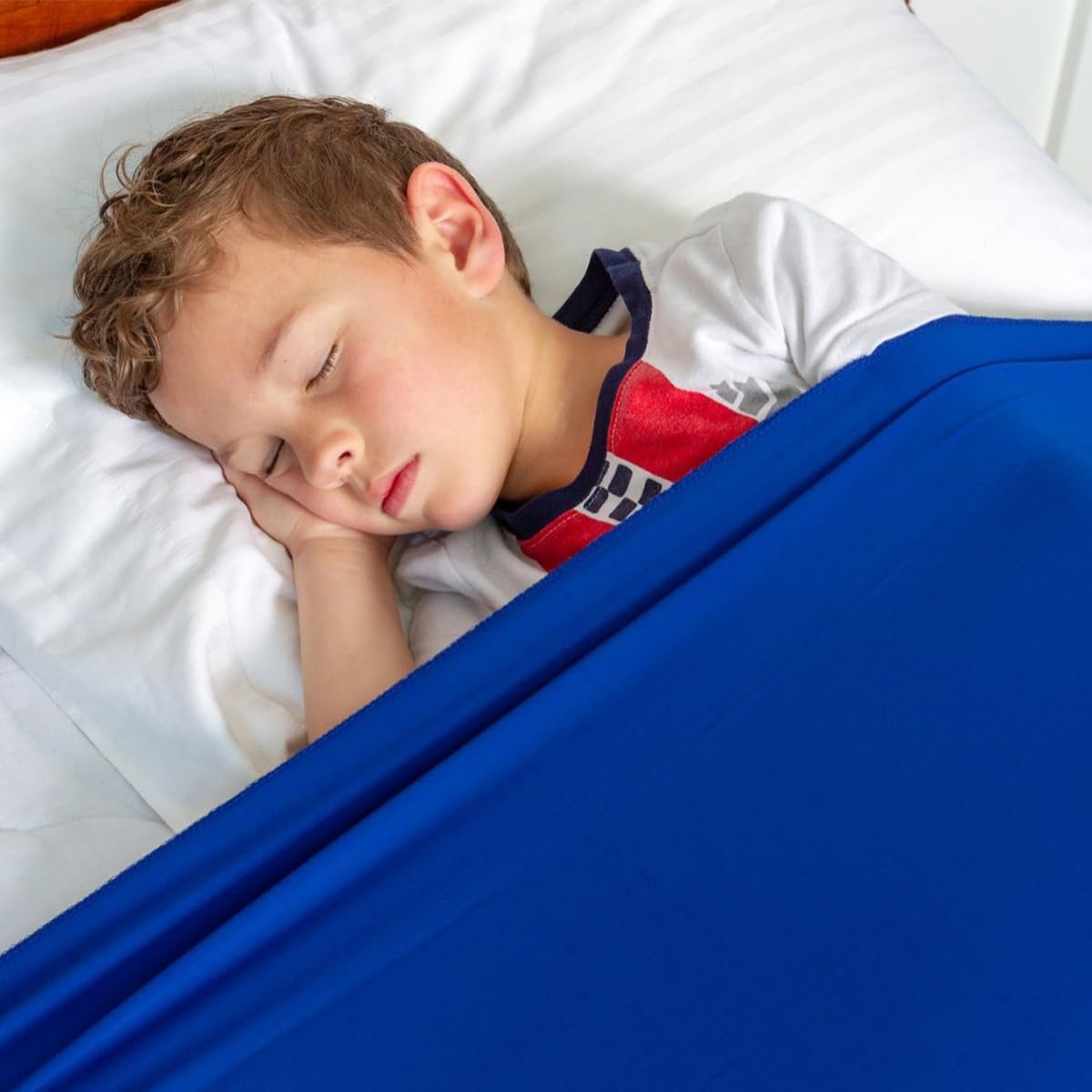 Coperta a compressione sensoriale Lenzuolo in lycra estensibile Sensazione di rilassamento profondo Aiuta con l'ansia ADHD Autismo