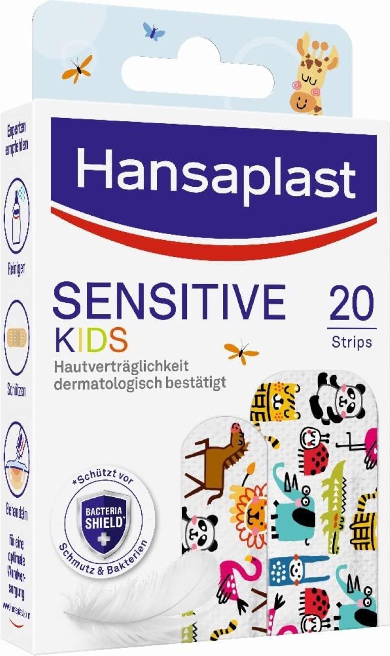 Hansaplast Kinderpflaster Sensitive (20 Strips), Wundpflaster mit ...