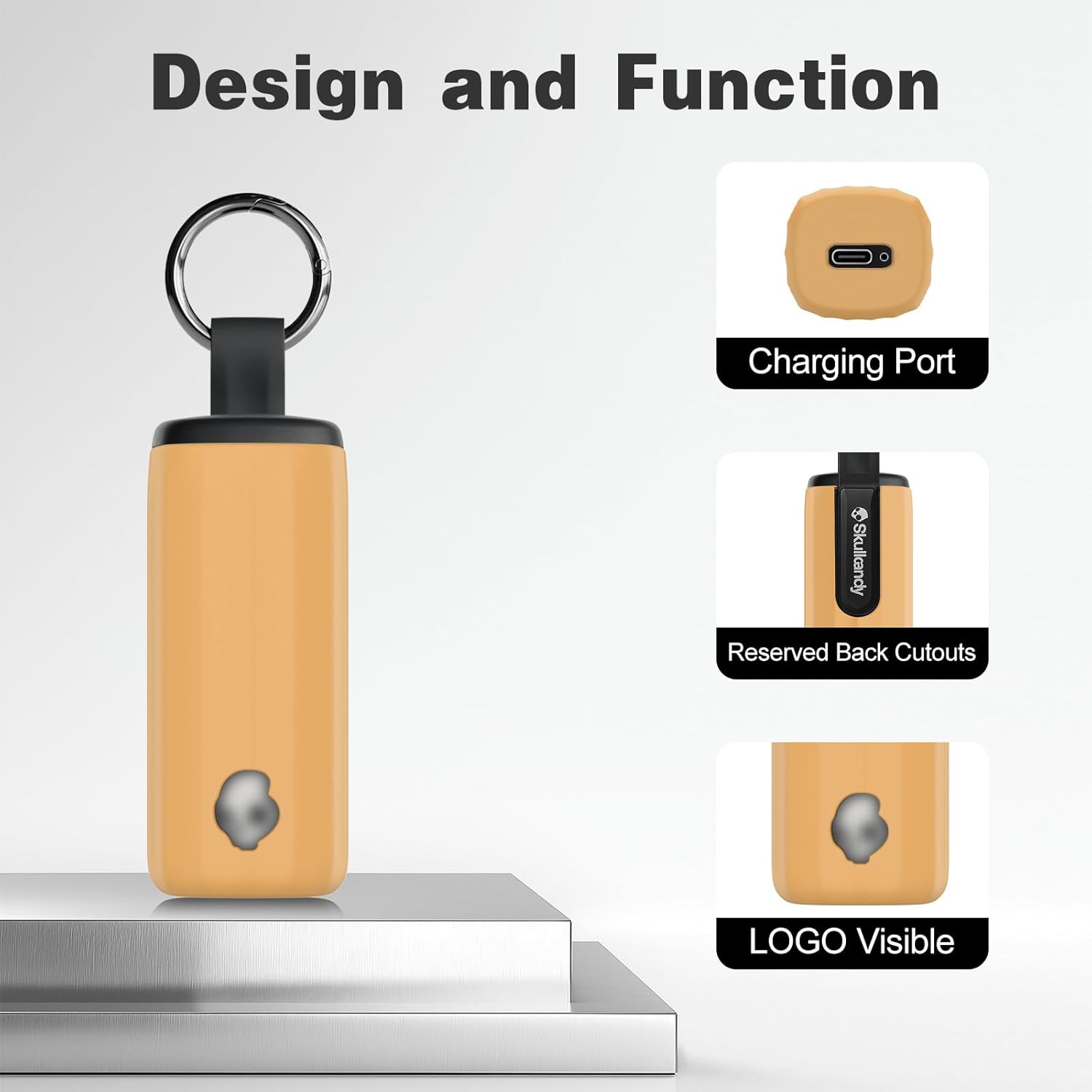 for Skullcandy Method 360 ANC Case Cover, Soft Silicone Protective Earbuds Case, Only Compatible with Skullcandy Method 360 ANC with Cleaner Kit Accessories Set(Brown) - Image 3