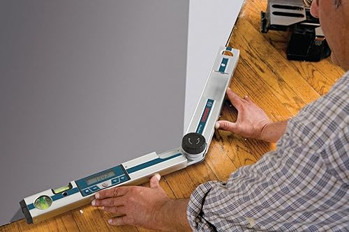 Miniatura 8 de BOSCH GAM 220 MF 4-in-1 Digital Angle Finder, Includes Leg Extension, 4 AA Batteries, & Carrying Case