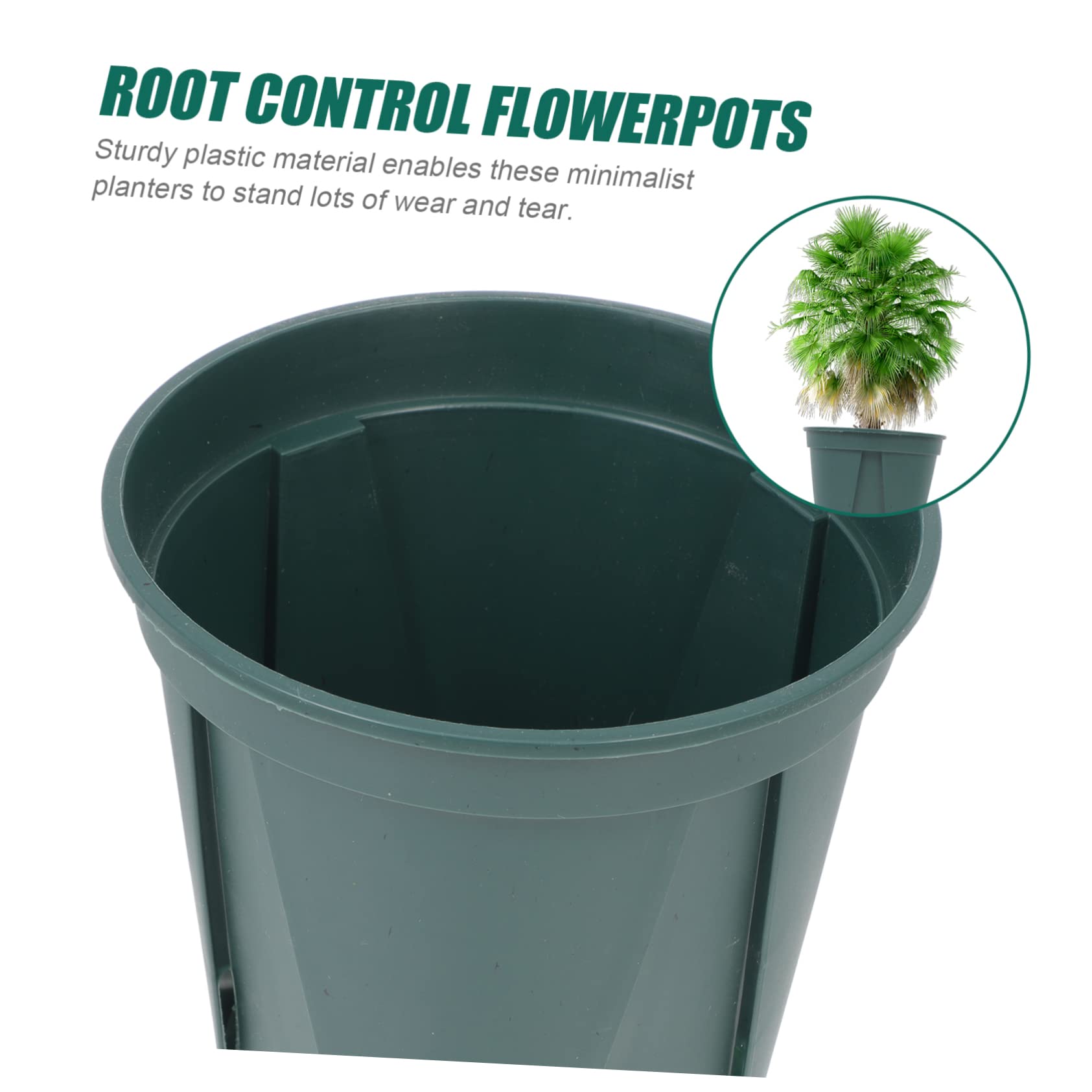 Toddmomy 5pièces Pot De Fleurs Rond Ventilation pour Contrôle Racine Contenant De Plantation pour Pépinière Pot pour Plante pour Jardin