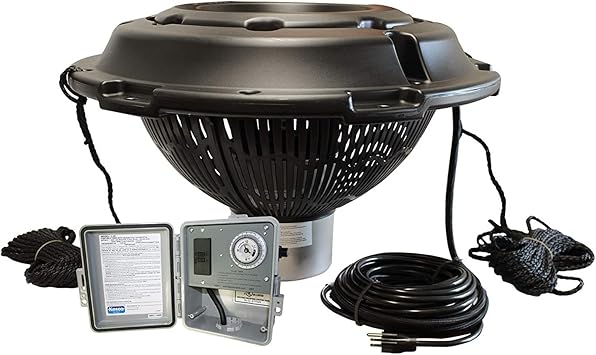 Kasco VFX Series Aerating Pond Fountain with LED Lights LED3C11 - 3/4 HP 120V Single Phase with 50ft Power Cord | Beautiful Display | Efficient Pond Aeration Systems | Floating Fountain with Lights