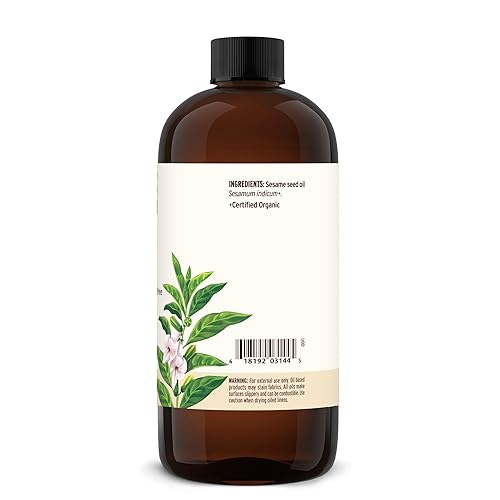 Vista 7 de Aceite de sésamo Banyan Botanicals, USDA orgánico, puro y sin refinar, aceite ayurvédico para el cabello, la piel, 16 onza, 1