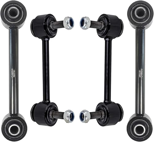 Miniatura 67 de Detroit Axle - 4 barras estabilizadoras para Jeep Grand Cherokee Commander 2005-2010 2006 2007 2008 2009 de repuesto delantero y trasero